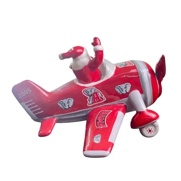 Danbury Mint Alabama Crimson Tide Santa Plan Ornament 2005 RARE University - Picture 6 of 9